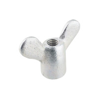 Cable nut M6 - wing - zinc