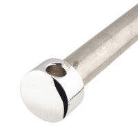 Rear wheel axle ČZ 502 with nut - chrome