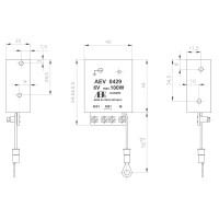 Dynamo regulator 6V 100W AEV with grounding (-)