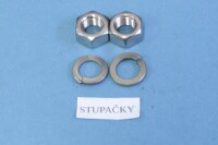 Set of screws for the entire motorcycle ČZ 125/150C - polished stainless steel