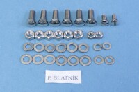 Set of screws for the entire motorcycle ČZ 125/150C - polished stainless steel