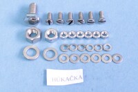 Set of screws for the entire motorcycle ČZ 125T - polished stainless steel
