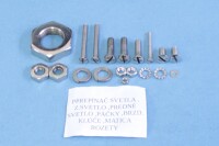 Set of screws for the entire motorcycle ČZ 175/502 scooter - polished stainless steel
