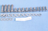 Jawa 250 complete motorcycle bolt set Kyvačka-polished stainless steel