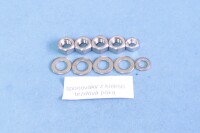 Jawa 250 complete motorcycle bolt set Kyvačka-polished stainless steel