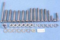 Jawa 250 complete motorcycle bolt set Kyvačka-polished stainless steel
