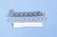 Jawa 250 complete motorcycle bolt set Kyvačka-polished stainless steel