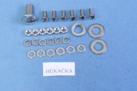 Set of screws for the entire motorcycle Jawa 250 Panelka - polished stainless steel
