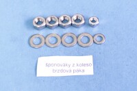 Set of screws for the entire motorcycle Jawa 250 Panelka - polished stainless steel