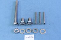Set of screws complete motorcycle Jawa 350 Pérák - Communist-polished stainless steel
