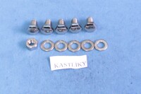 Set of screws complete motorcycle Jawa 350 Pérák - Communist-polished stainless steel