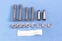 Set of screws complete motorcycle Jawa 350 Pérák - Communist-polished stainless steel