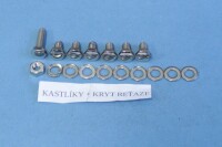 Jawa 350 Jawa 350 complete motorcycle bolt set Kyvačka-polished stainless steel