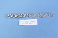 Jawa 350 Jawa 350 complete motorcycle bolt set Kyvačka-polished stainless steel