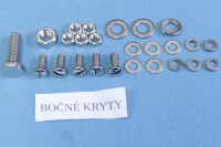 Jawa 350 Jawa 350 complete bolt set Panelka-polished stainless steel