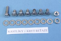Jawa 350 Jawa 350 complete bolt set Panelka-polished stainless steel