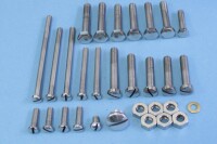 Jawa 350 Jawa 350 complete bolt set Panelka-polished stainless steel