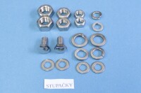 Jawa 350 Jawa 350 complete bolt set Panelka-polished stainless steel