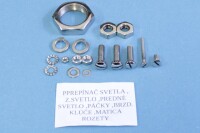 Jawa 350 Jawa 350 complete bolt set Panelka-polished stainless steel