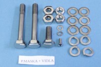 Jawa 350 Jawa 350 complete bolt set Panelka-polished stainless steel
