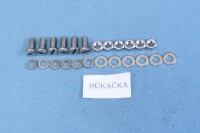 Set of screws for the entire motorcycle Pionýr 550 - polished stainless steel