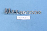 Set of screws for the entire motorcycle Pionýr 550 - polished stainless steel