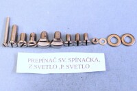 Set of screws for the entire motorcycle Pionýr 550 - polished stainless steel