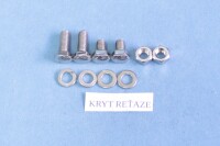 Set of screws for the entire motorcycle Pionýr 555 - polished stainless steel