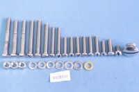 Set of screws for the entire motorcycle Pionýr 555 - polished stainless steel