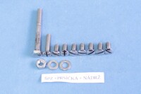Set of screws for the entire motorcycle Pionýr 555 - polished stainless steel
