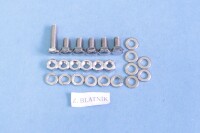 Set of screws for the entire motorcycle Pionýr 555 - polished stainless steel