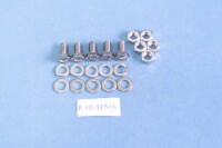 Set of screws for the entire motorcycle Pionýr 555 - polished stainless steel