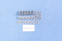 Set of screws for the entire motorcycle Pionýr 555 - polished stainless steel