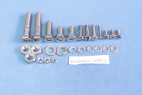 Set of screws for the entire motorcycle S11 - polished stainless steel