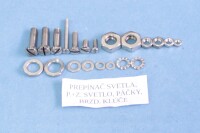 Set of screws for the entire motorcycle S22 - polished stainless steel