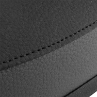 Saddle Pionýr 555 black - gray leatherette DOLARO