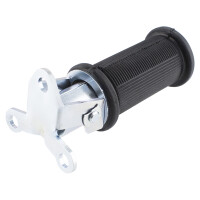 Rear footrest Panelka, Rocker - zinc - 1pc