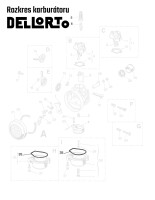 Dellorto Babetta carburetor float chamber gasket