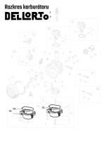 Dellorto Babetta carburetor float chamber cover