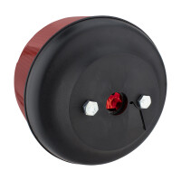 Rear light round red Simson, MZ - complete