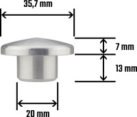 Rear glider plug Jawa/Perak