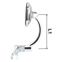 Chrome handlebar mirror - adjustable