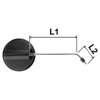Round mirror M10 MZ, ETZ - DDR pattern