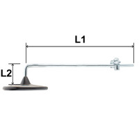 Mirror on a stick - round
