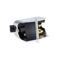Light switch with side hole - chrome