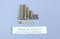 Jawa Pionýr 20-polished stainless steel set of screws for the entire motorcycle