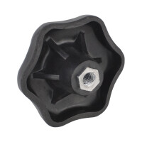 Steering nut ČZ 125 B,T - bakelite (with logo)