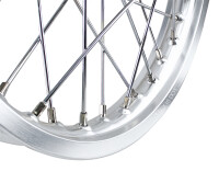 Wheel complete Simson S51 aluminum rim 1.6x16 - stainless steel thread