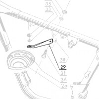 Frame and engine head strut ČZ 175, 250
