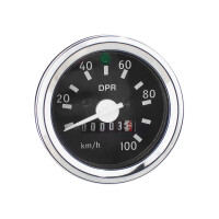 Speedometer Simson S51 - chrome frame (indicator light) - DPR